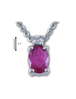 Halskette Gemoro Dame in Weißgold Rubino PC180BIA.RB